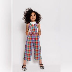 Pepperkids Colorful Checkmouse overalls Sz. 2/3T